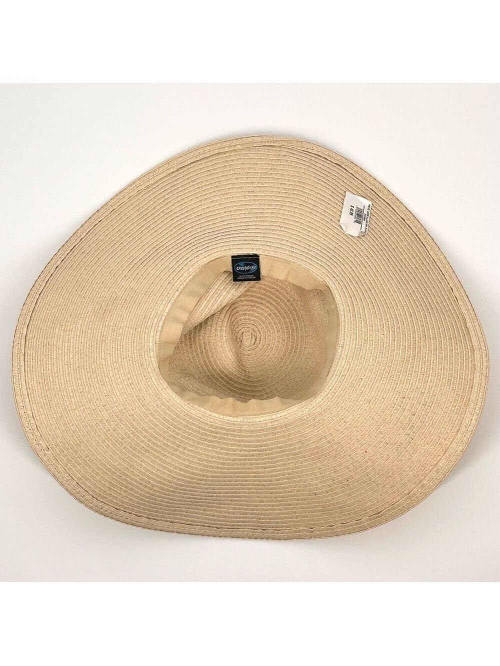 Coastalista Straw Wide Brim Hat Pom Pom NWT - Picture 12 of 14